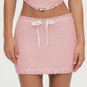 For Love And Lemons Crochet Skirt